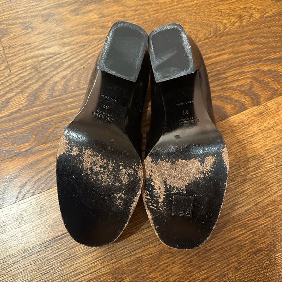 Prada Black Leather Heels - Picture 4 of 9